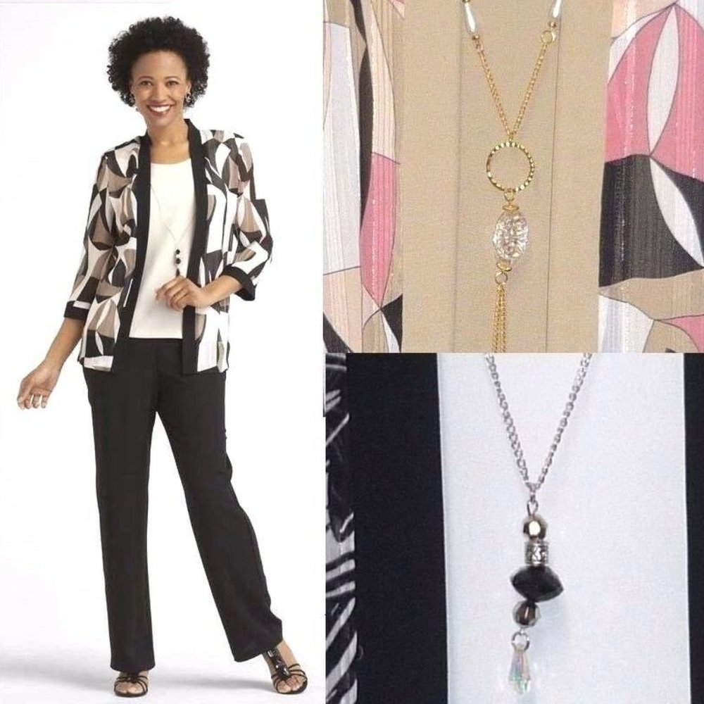 Women's Dress Suit Jacket Pants Kathy Roberts 2 piece Set size 8 NEW
